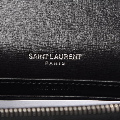 Saint Laurent Calfskin Monogram Sunset Chain Wallet Black 6 of 7