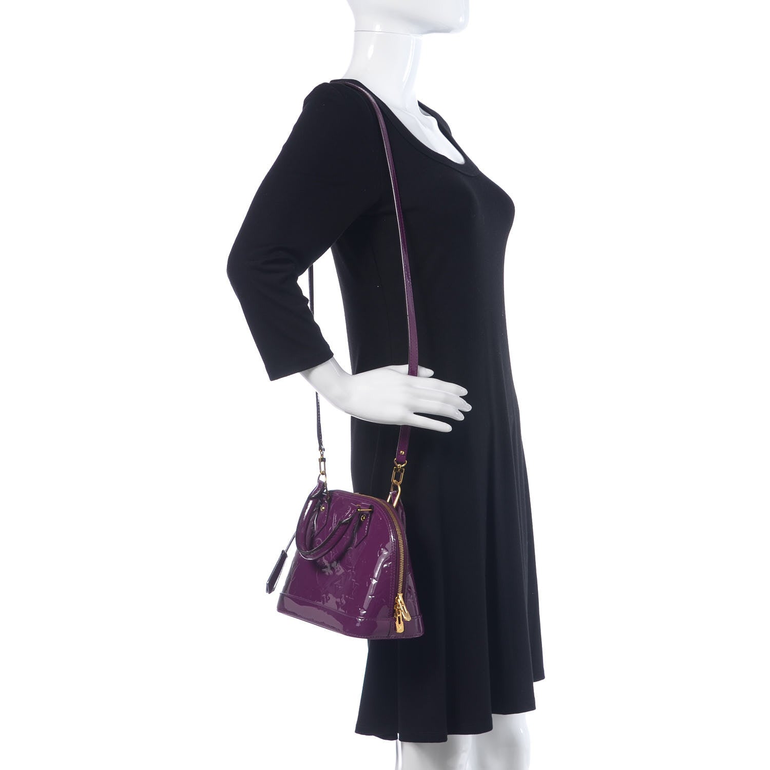 Louis Vuitton Vernis Alma BB Amethyste 2 of 8