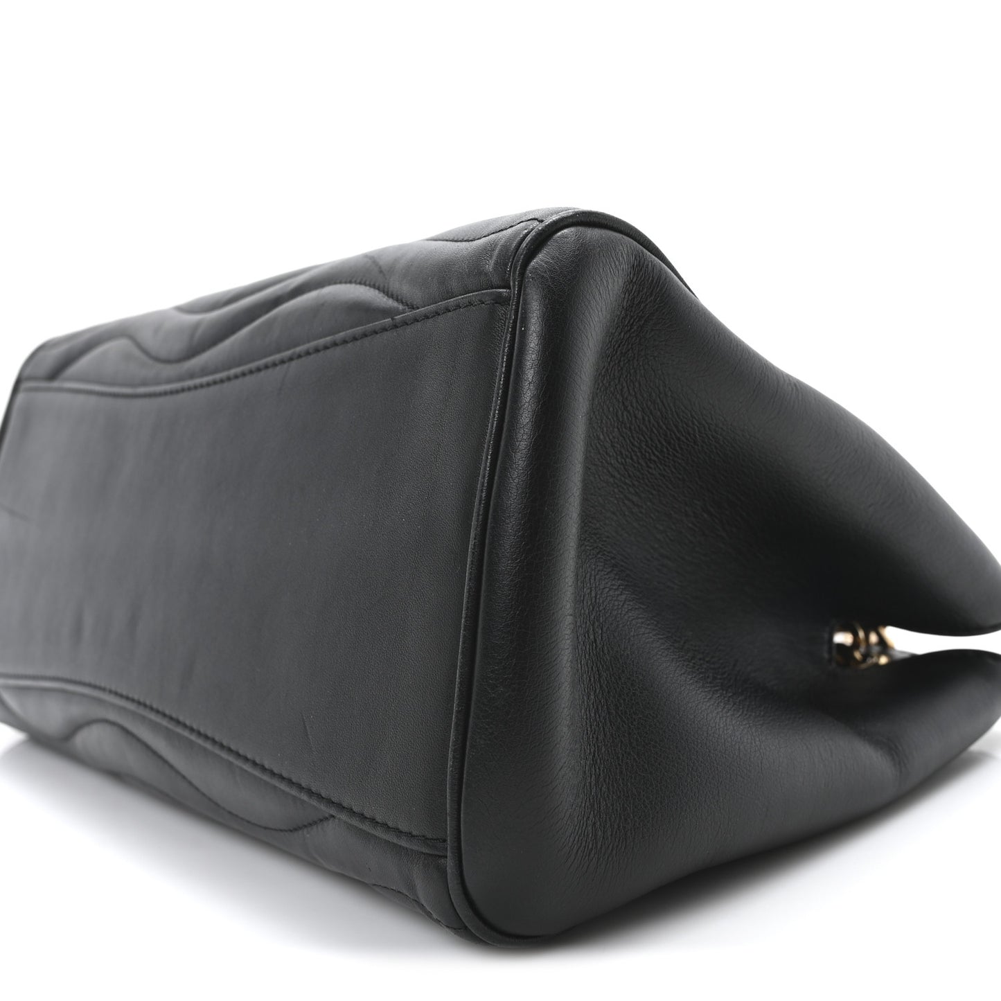 Calfskin New Wave Chain Tote Black