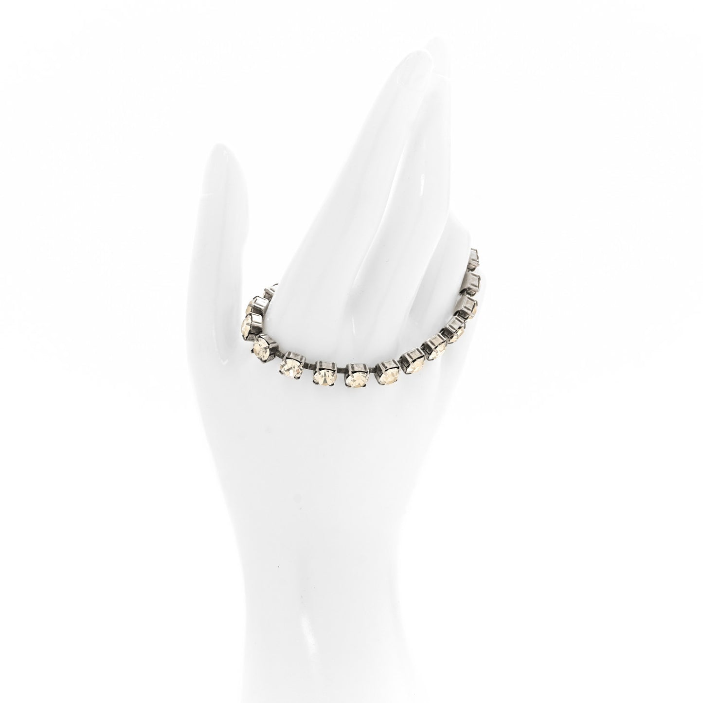 Crystal Link Bracelet Silver