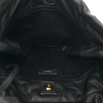 Saint Laurent Lambskin Matelasse Monogram Medium Jamie 4.3 Pochon Black 6 of 10
