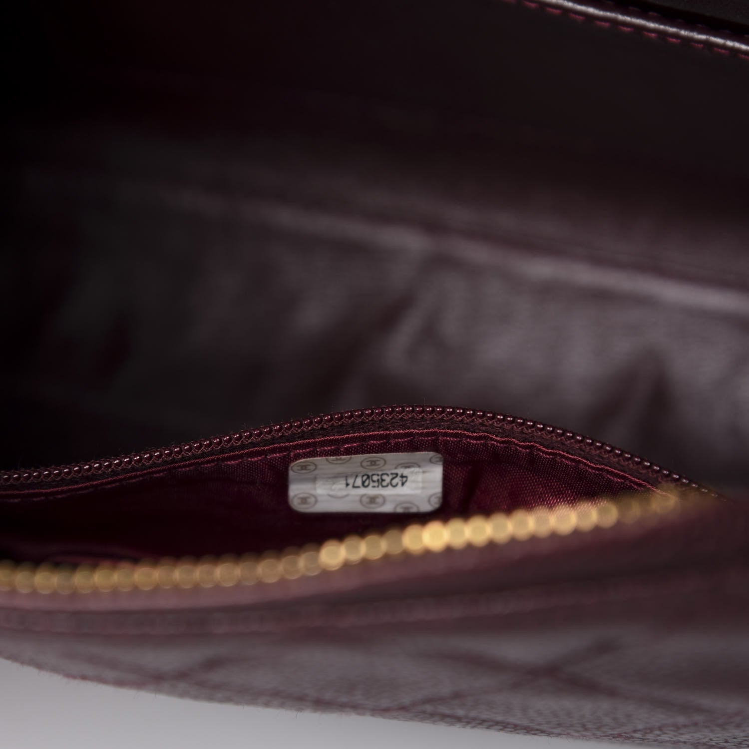 Chanel Caviar Quilted Camera Case Burgundy 9 of 12
