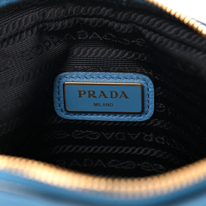 Prada Vitello Daino Medium Double Zip Shoulder Bag Mare 7 of 12