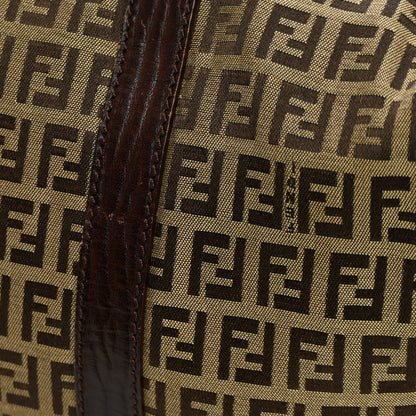 Fendi Zucchino Vitello Boston Mogano Panna Bruciato 12 of 13