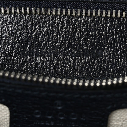 Gucci GG Supreme Monogram Textured Calfskin Web Medium Ophidia Shopping Tote Beige Blue 7 of 9