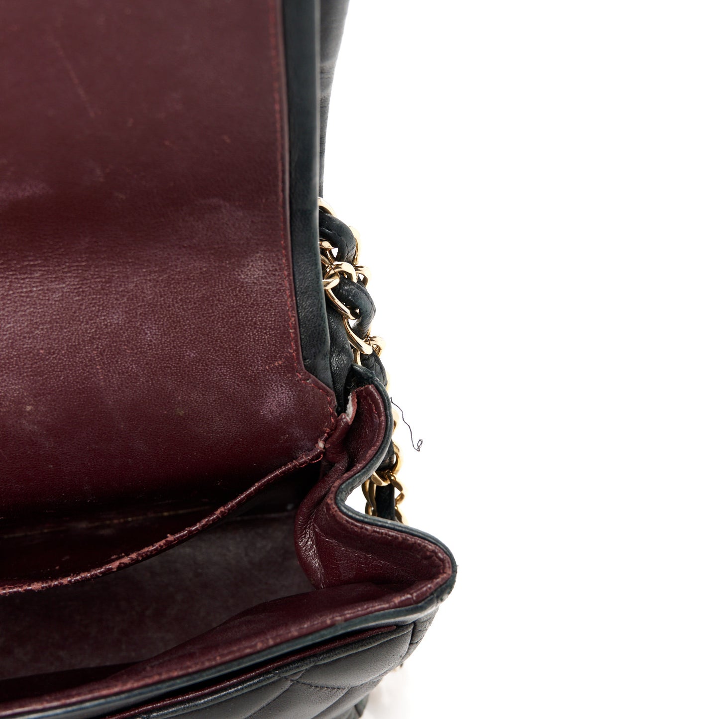 Lambskin Quilted Jumbo Double Flap Black