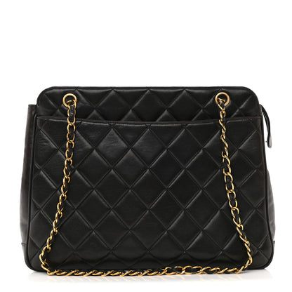Chanel Lambskin Quilted Shoulder Bag Black 1 of 20