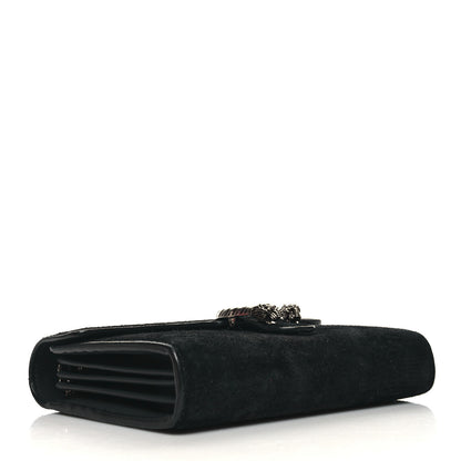 Gucci Suede Mini Dionysus Chain Wallet Black 4 of 12