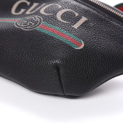 Gucci Grained Calfskin Small Logo Belt Bag Black 9 of 10