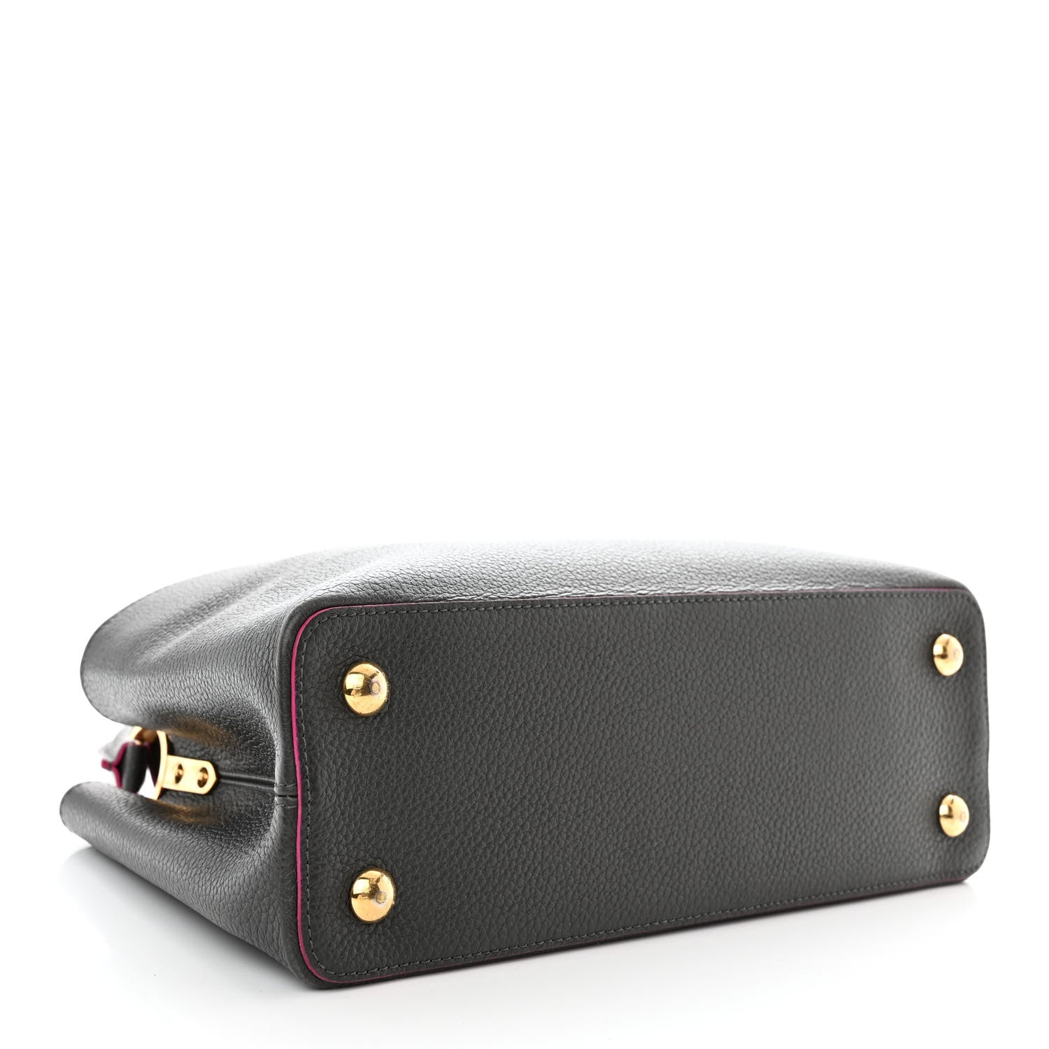 Louis Vuitton Taurillon Capucines PM Grey Pink 4 of 9