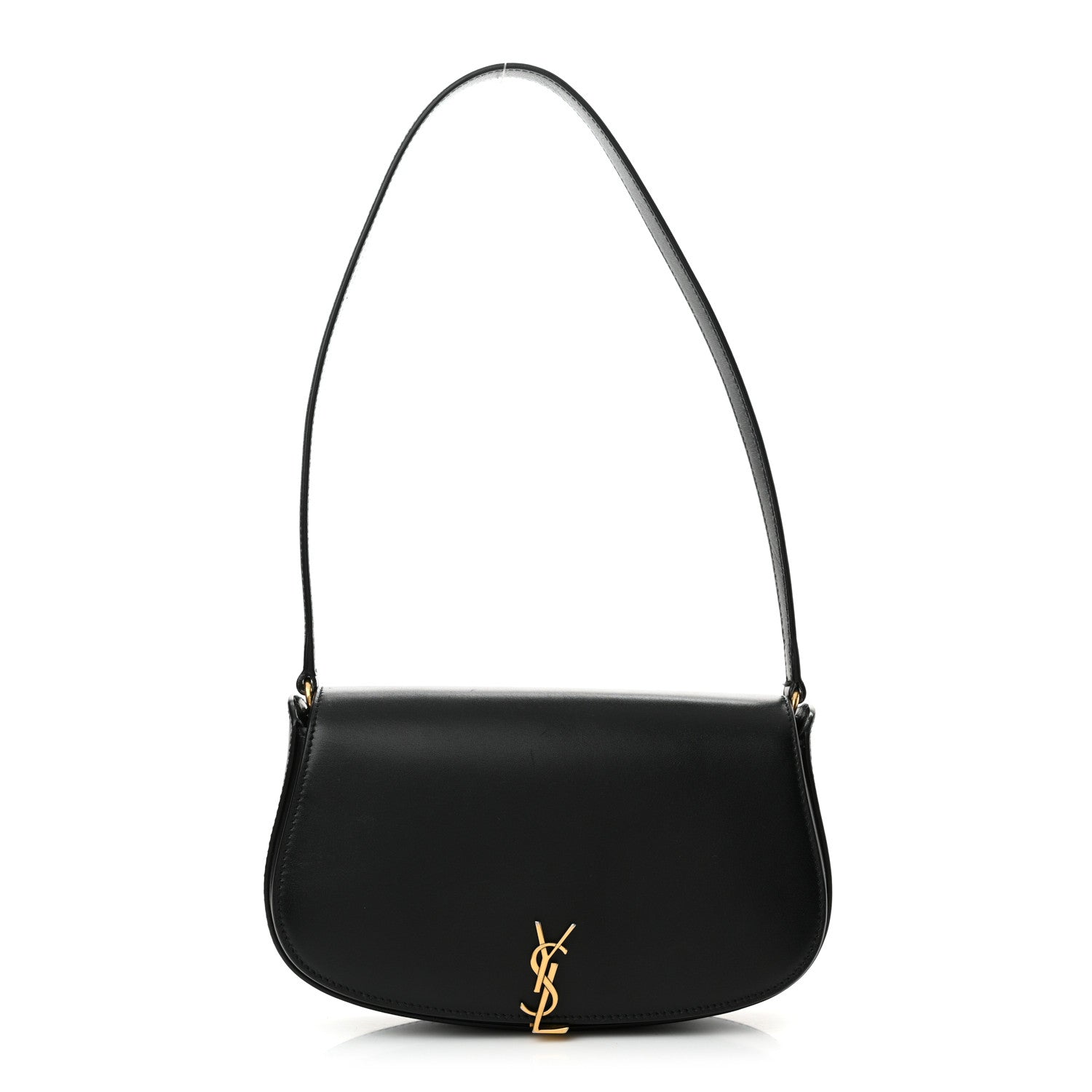 Saint Laurent Calfskin Mini Voltaire Shoulder Bag Black 1 of 15