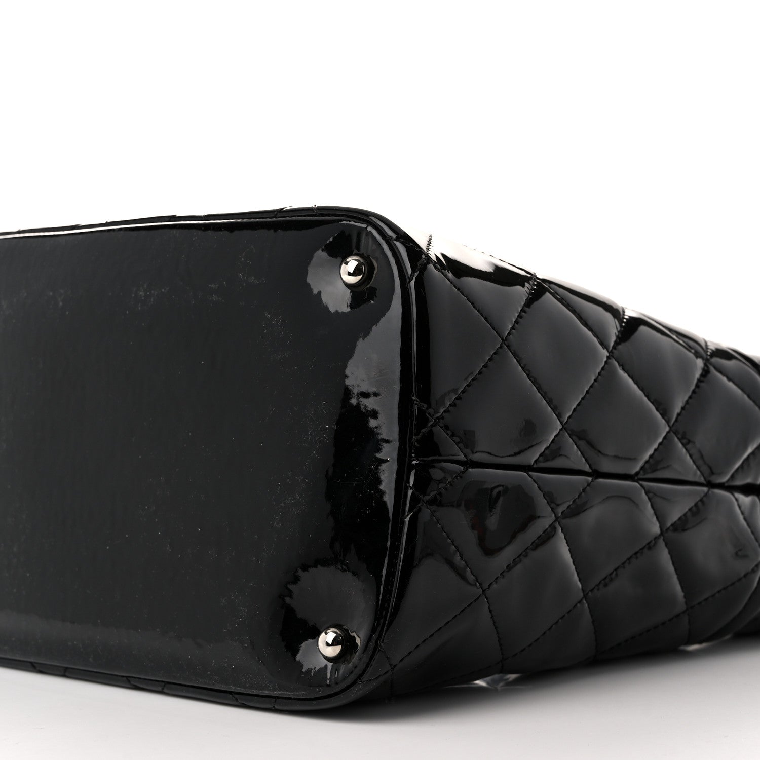 Chanel Patent Quilted Timeless CC Soft Tote Black 10 of 10