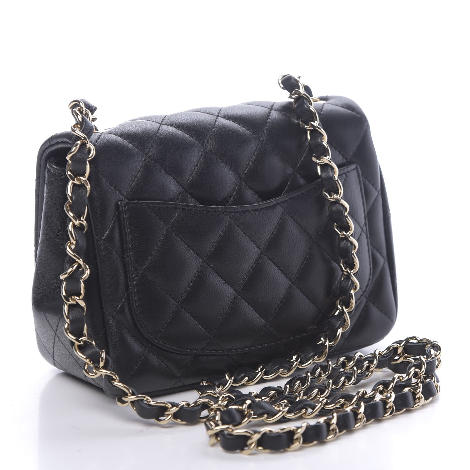 Chanel Lambskin Quilted Mini Square Flap Black 3 of 10