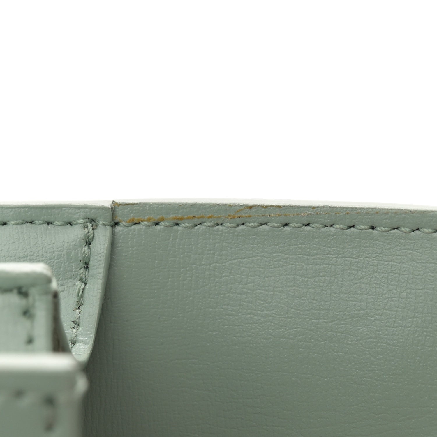 Saint Laurent Calfskin Small Monogram Sunset Vert Opaline 11 of 15