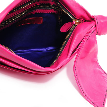 Valentino Garavani Nappa Large Bow Clutch Pink 7 of 8
