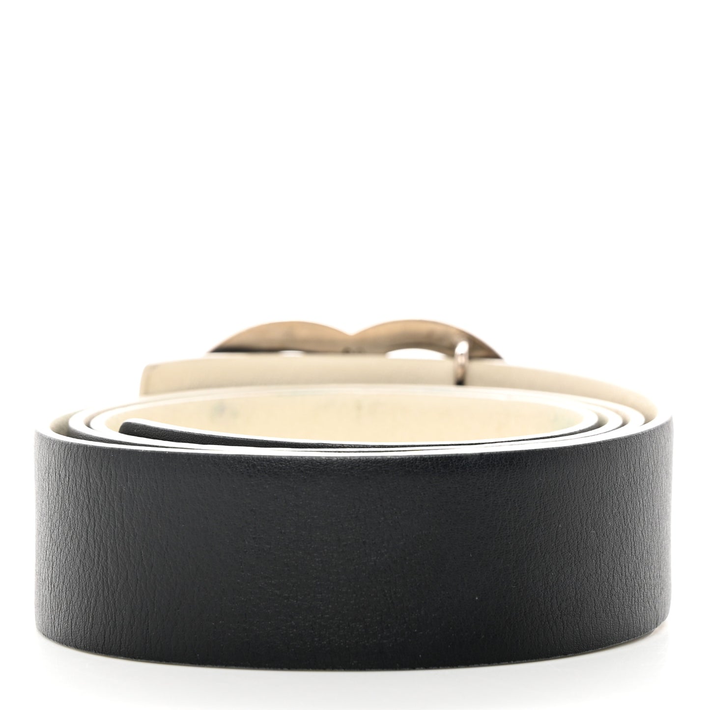 Calfskin CC Reversible Belt 80/32 White Black
