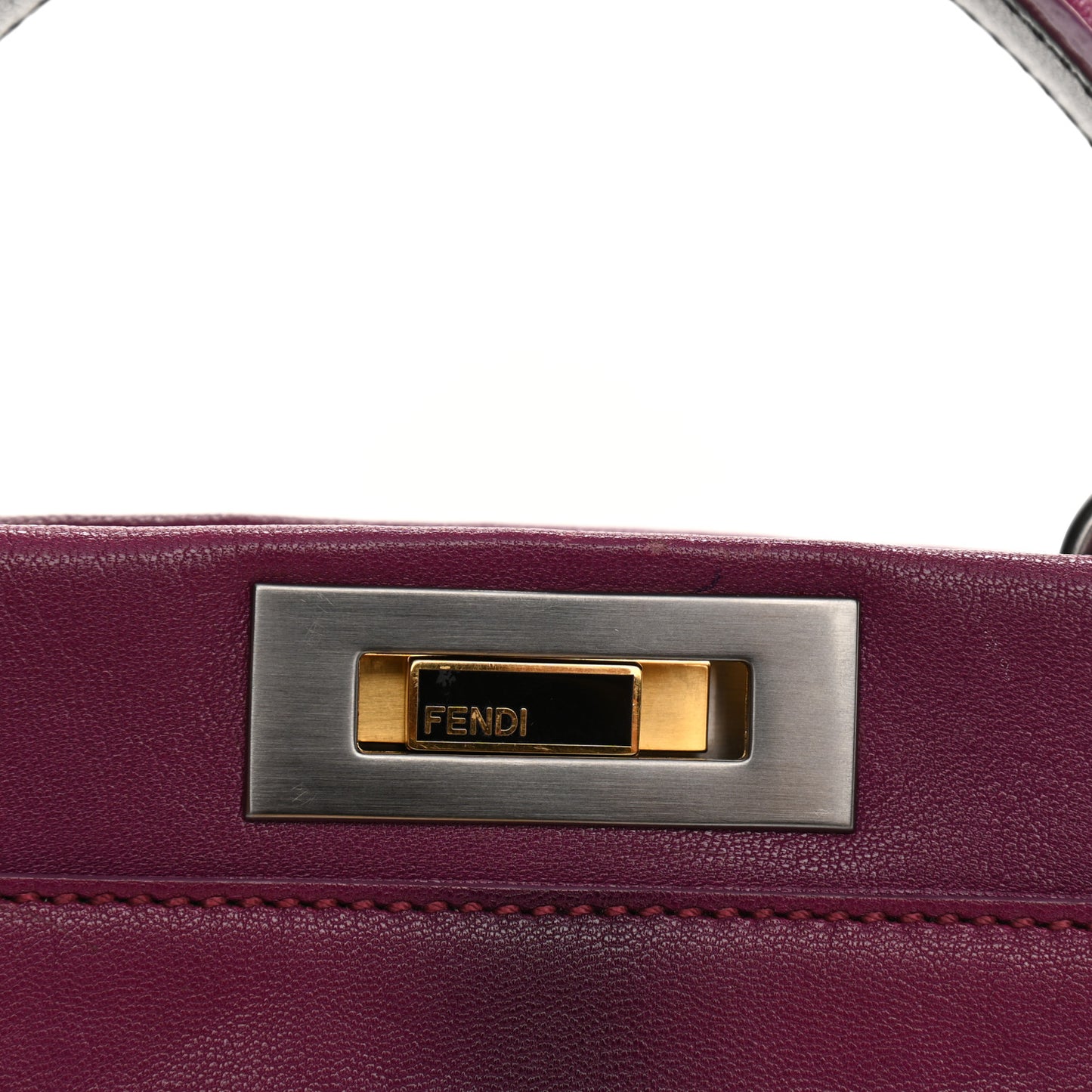Goatskin Zucca Medium Peekaboo Iconic Satchel Ciclamino Tobacco Moro
