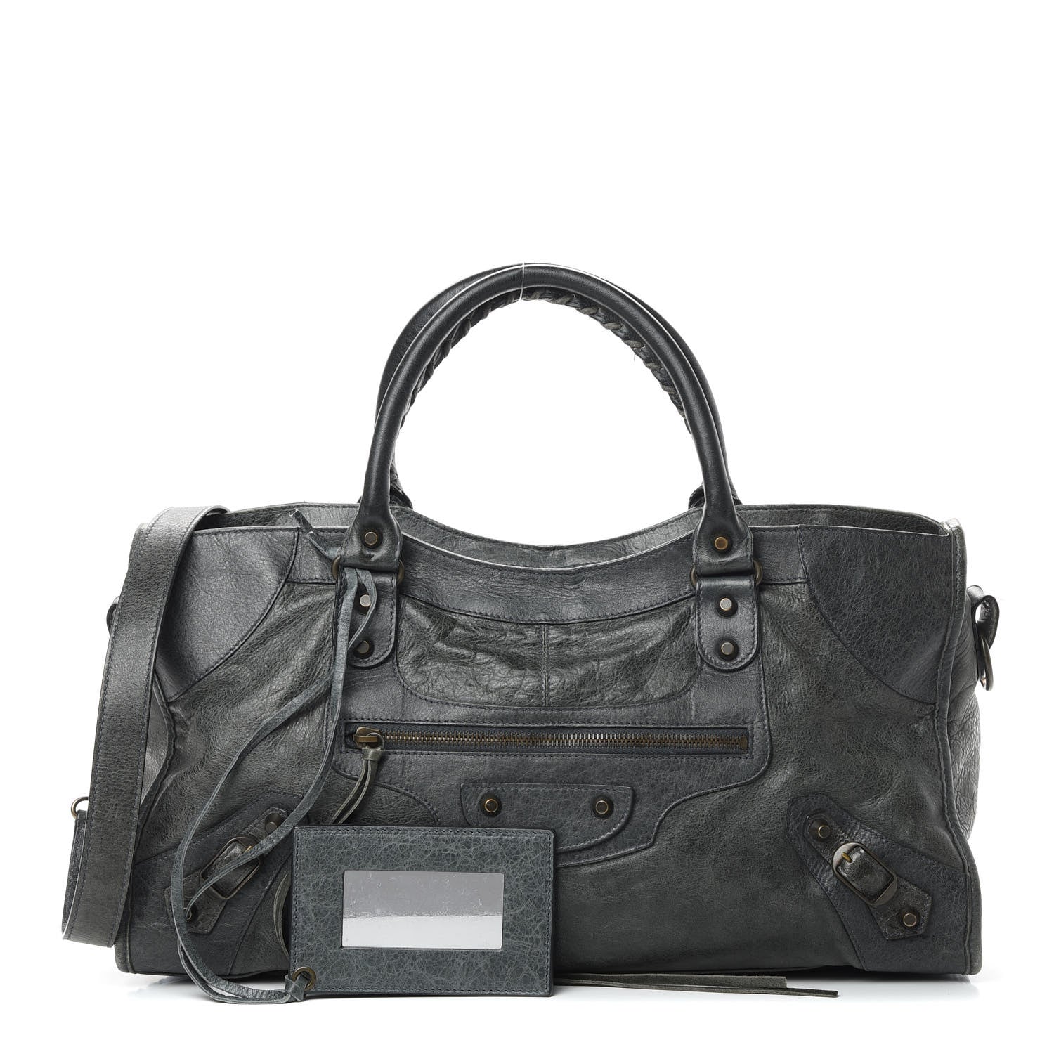 Balenciaga Agneau Classic Hardware Part Time Anthracite 1 of 20