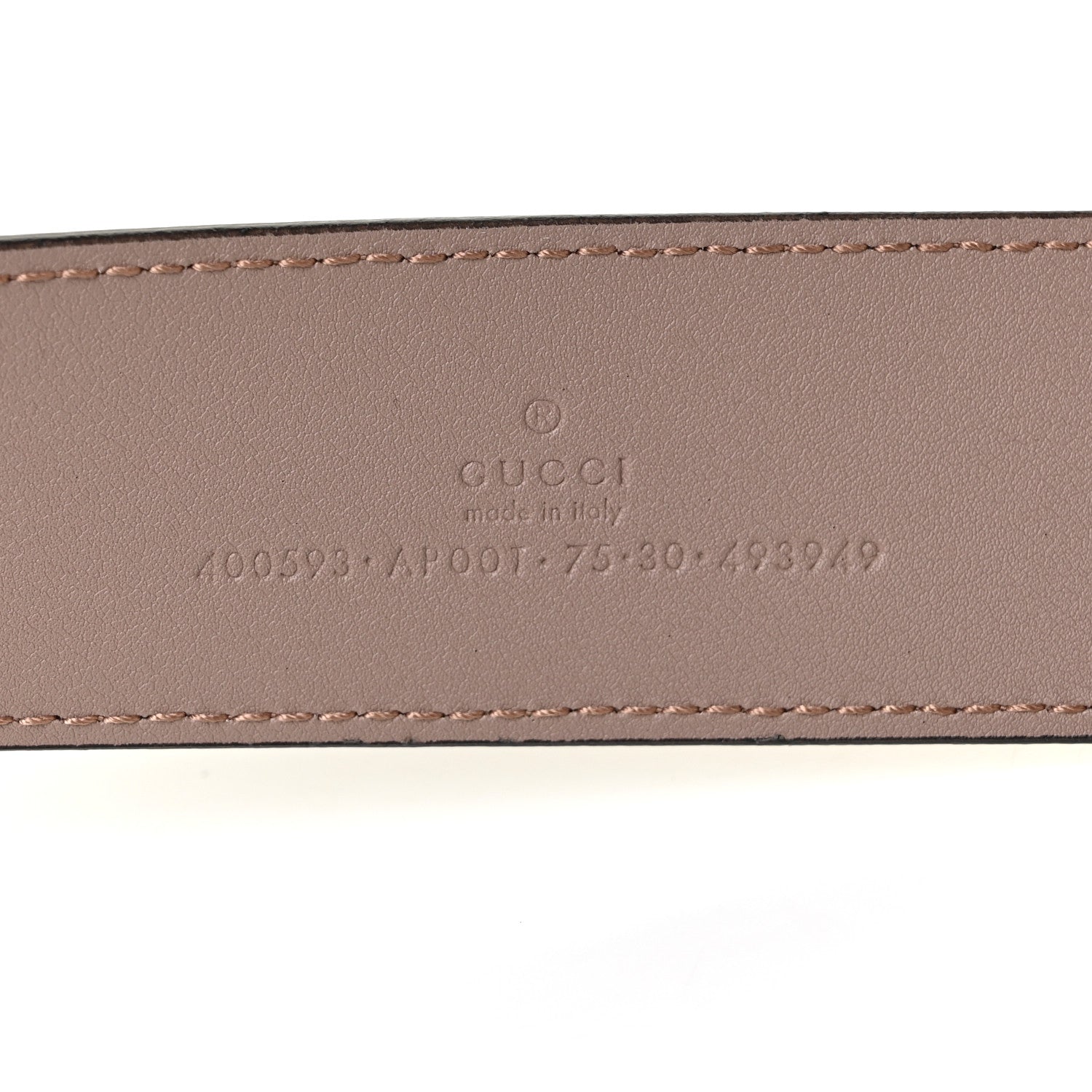 Gucci Calfskin Double G 40mm Belt 75 30 Porcelain Rose 4 of 4