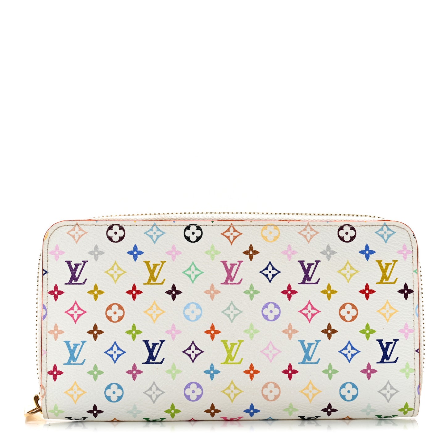 Monogram Multicolor Zippy Wallet White Litchi