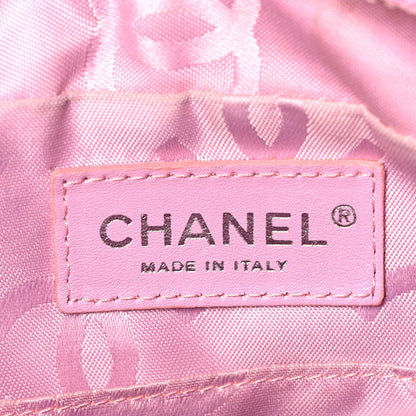 Chanel Calfskin Quilted Cambon Camera Case Pink Black 5 of 8