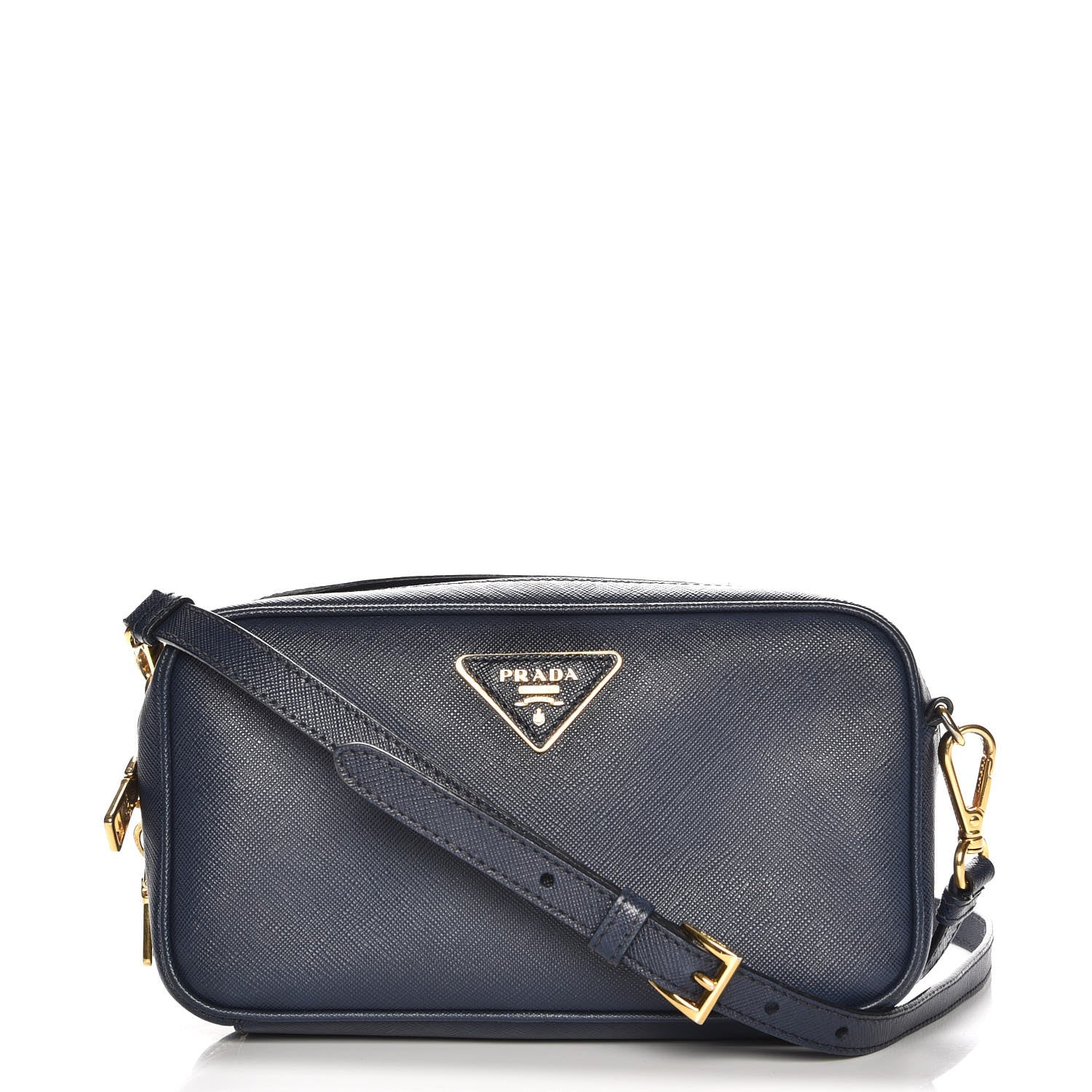 Prada Saffiano Lux Crossbody Bag Baltico 1 of 8