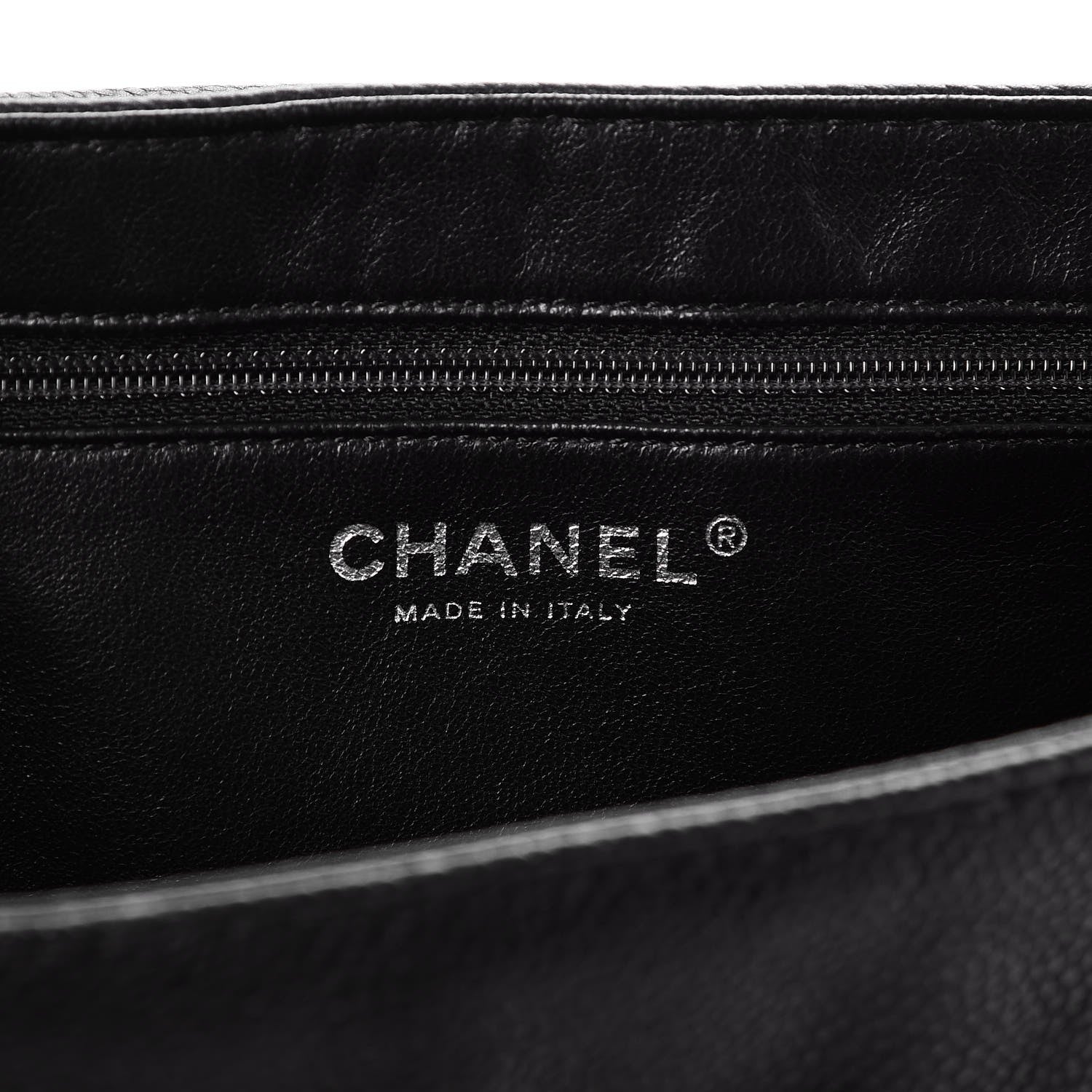 Chanel Caviar Half Moon Large Flap Black 7 of 9