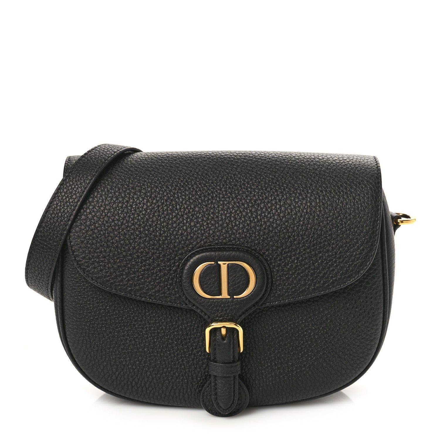 Christian Dior Grained Calfskin Medium Bobby Flap Black 1 of 8