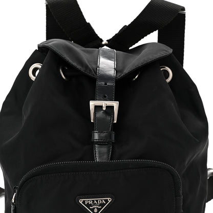 Prada Nylon Vela Mini Cinch Backpack Black 8 of 10