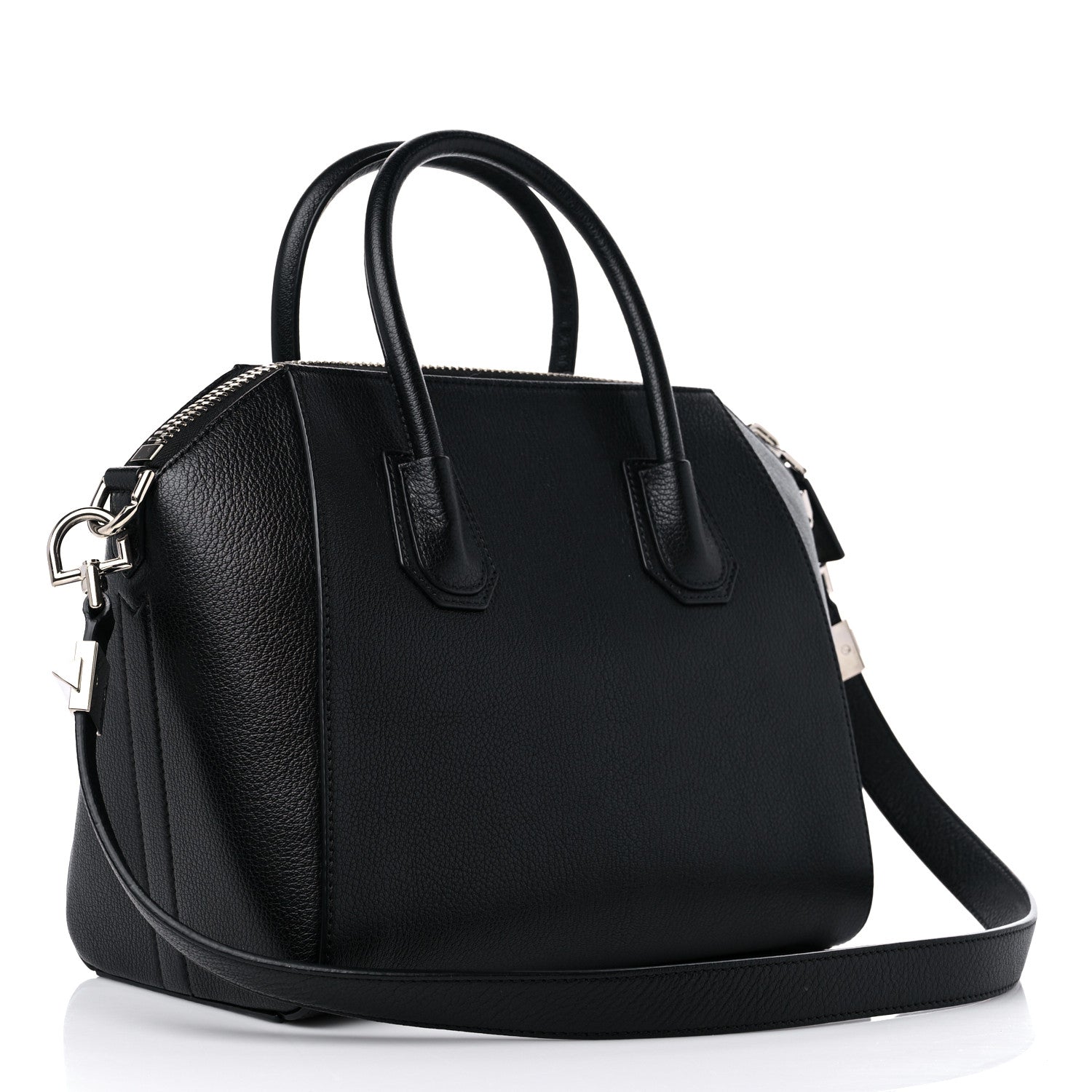 Givenchy Sugar Goatskin Striped Small Antigona Black Red 2 of 11