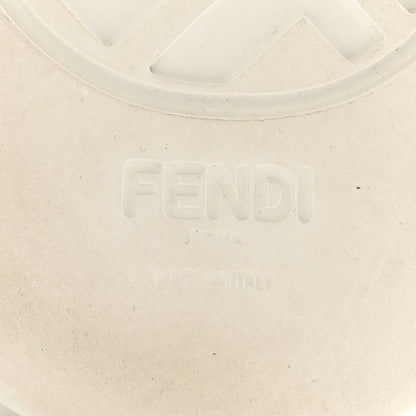 Fendi Lambksin FF Embossed Rise Low Top Sneakers 36.5 Ultra White 17 of 30
