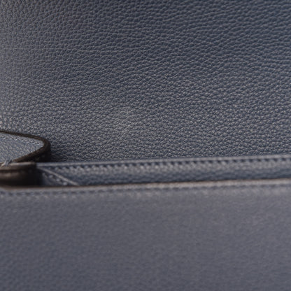 Loewe Grained Calfskin Medium Barcelona Shoulder Bag Indigo 9 of 10