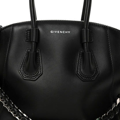 Givenchy Shiny Lord Calfskin Mini Sport Antigona With Chain Black 7 of 9