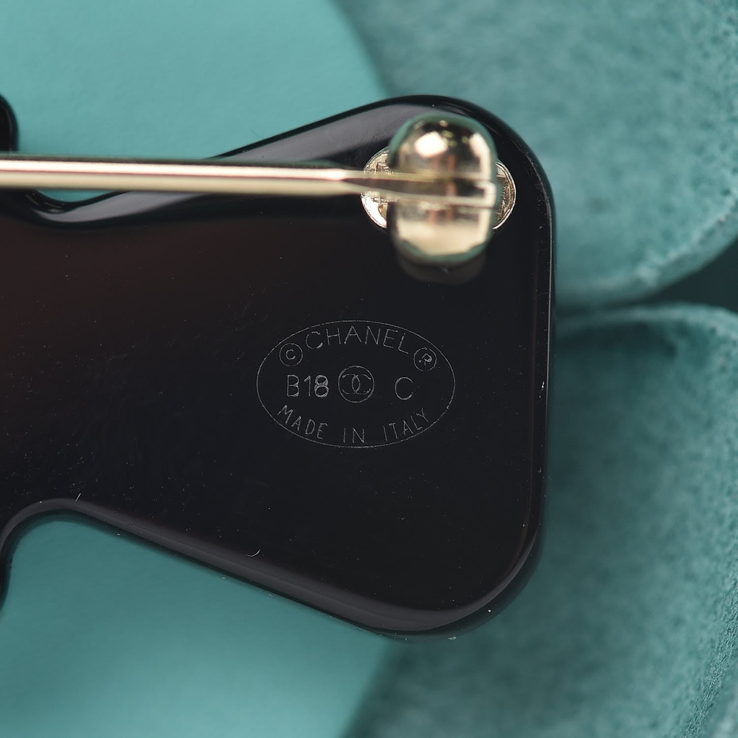 Chanel Lambskin Camellia Brooch Green 4 of 5