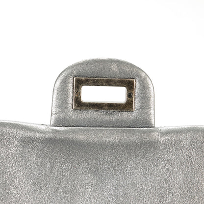 Chanel Metallic Calfskin Quilted Lucky Charms 2.55 Reissue 225 Flap Dark Silver 6 of 8