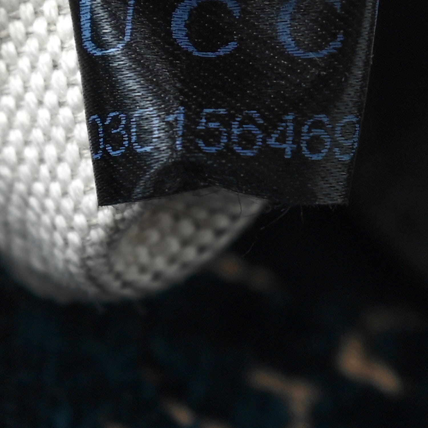 Gucci Velvet GG Monogram Textured Calfskin Web Medium Duffle Bag Blue Beige Black 7 of 9
