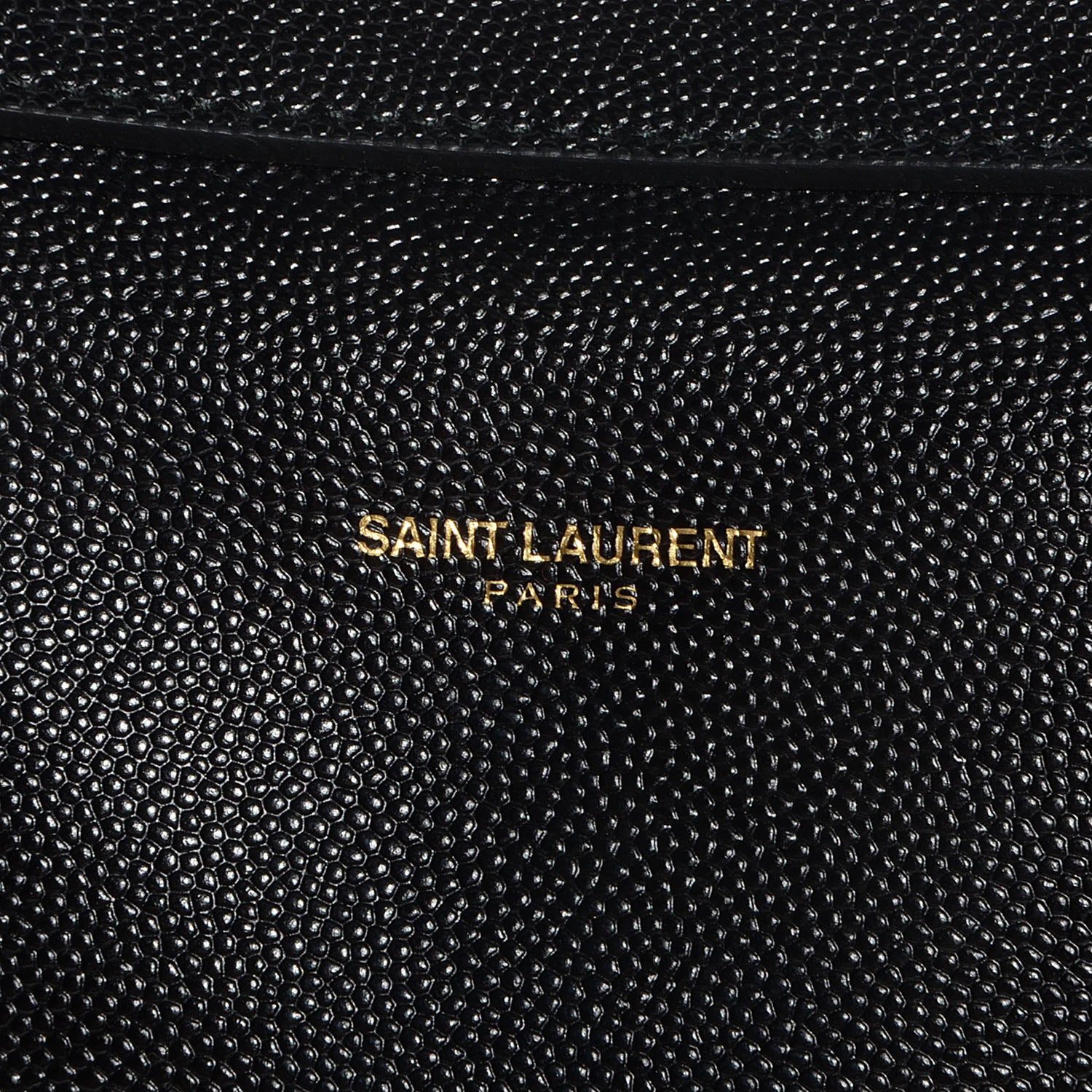 Saint Laurent Grain de Poudre Medium Museum Briefcase Black 9 of 9