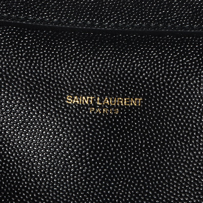 Saint Laurent Grain de Poudre Medium Museum Briefcase Black 9 of 9