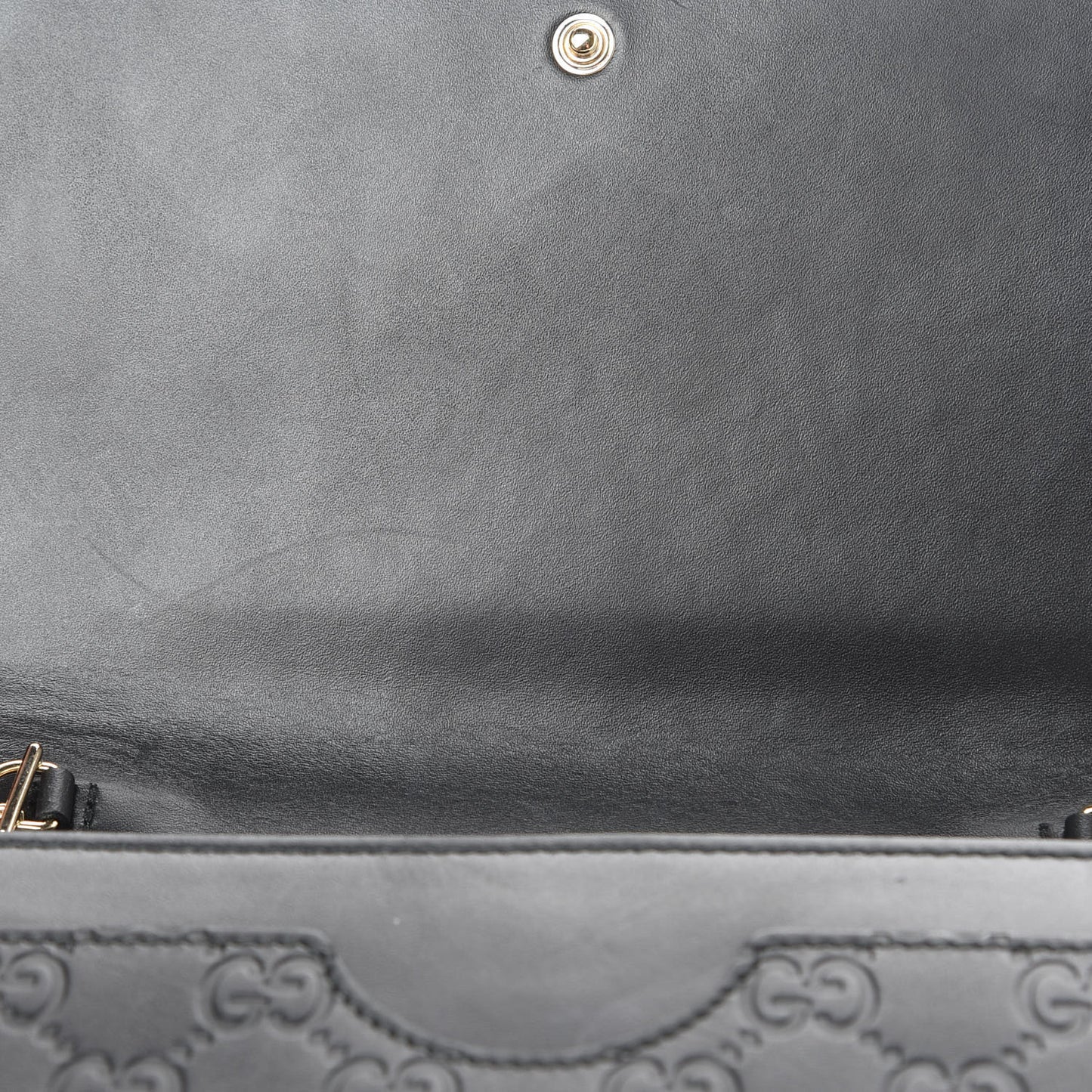 Guccissima Signature Bowy Chain Wallet Black