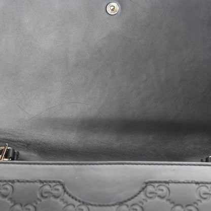 Gucci Guccissima Signature Bowy Chain Wallet Black 10 of 15