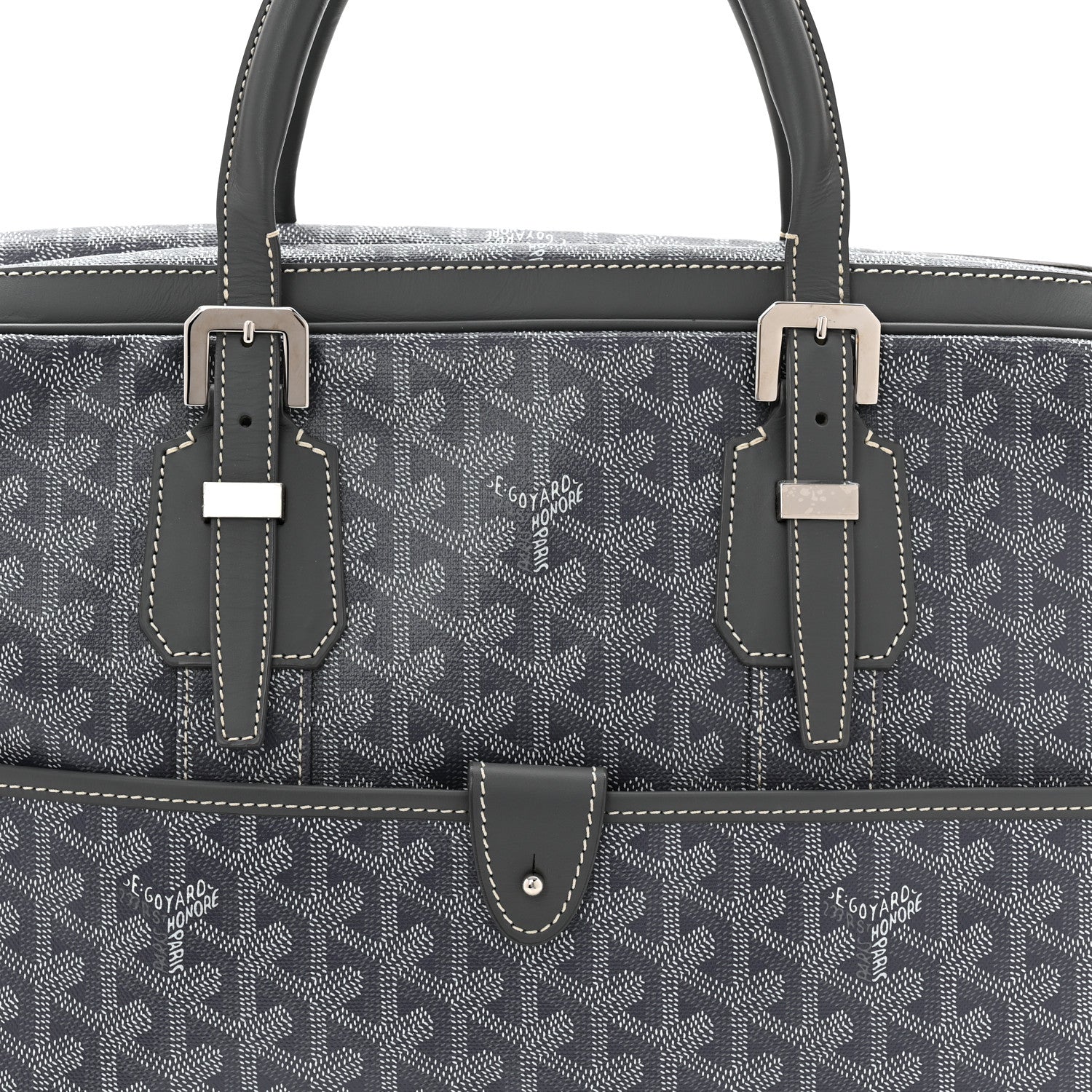 Goyard Goyardine Ambassade MM Briefcase Grey 12 of 19
