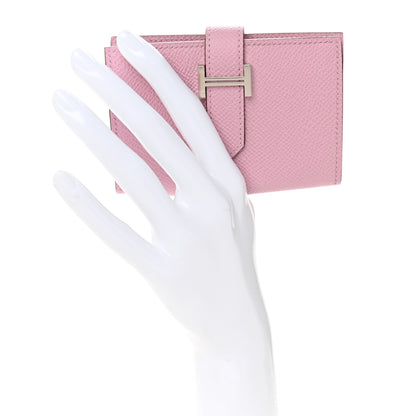 Hermes Epsom Mini Bearn Wallet Mauve Sylvester 2 of 8