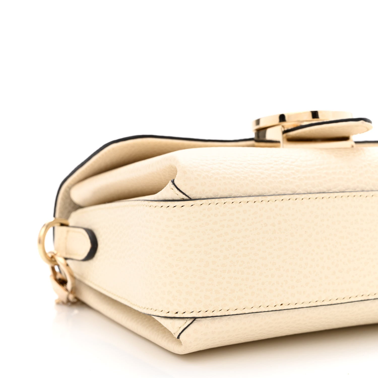 Gucci Dollar Calfskin Interlocking G Crossbody Bag Mystic White 9 of 10