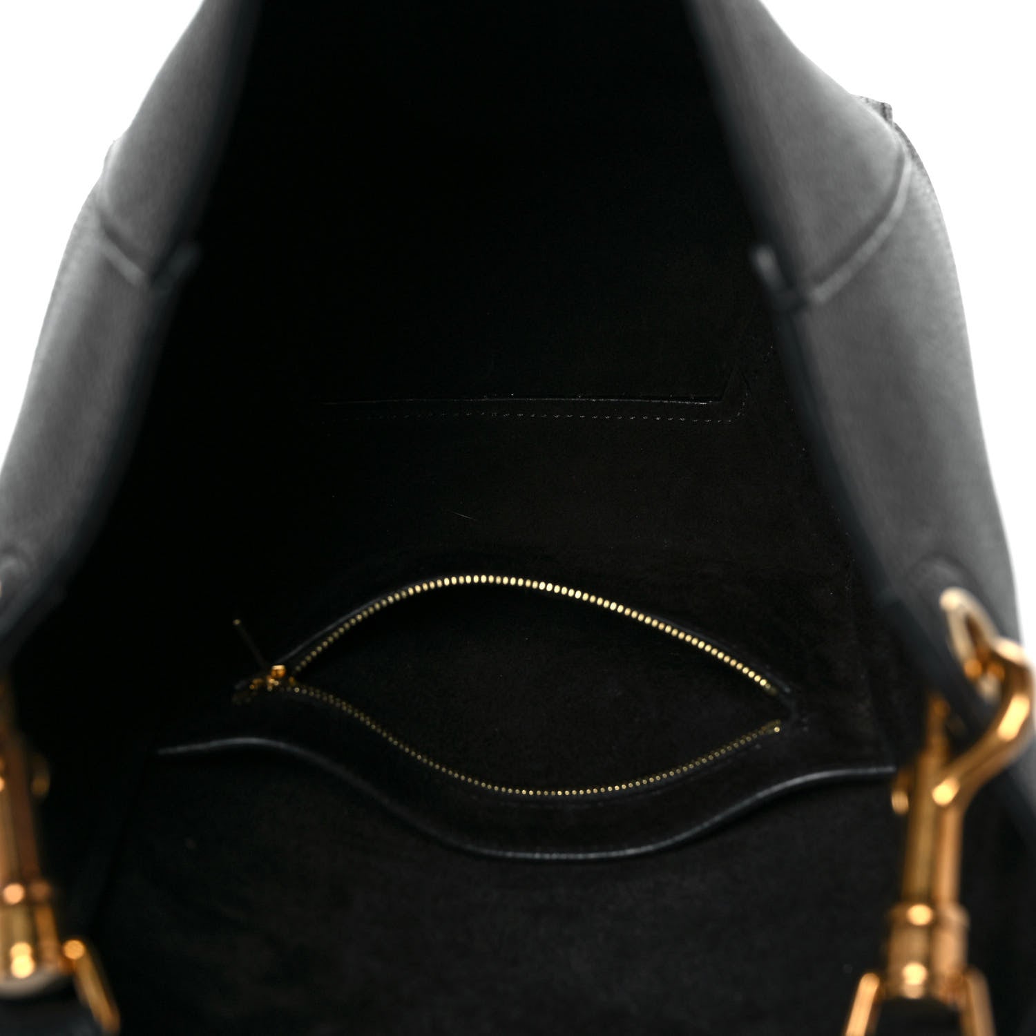Celine Soft Grained Calfskin Small Sangle Bucket Bag Black 5 of 9