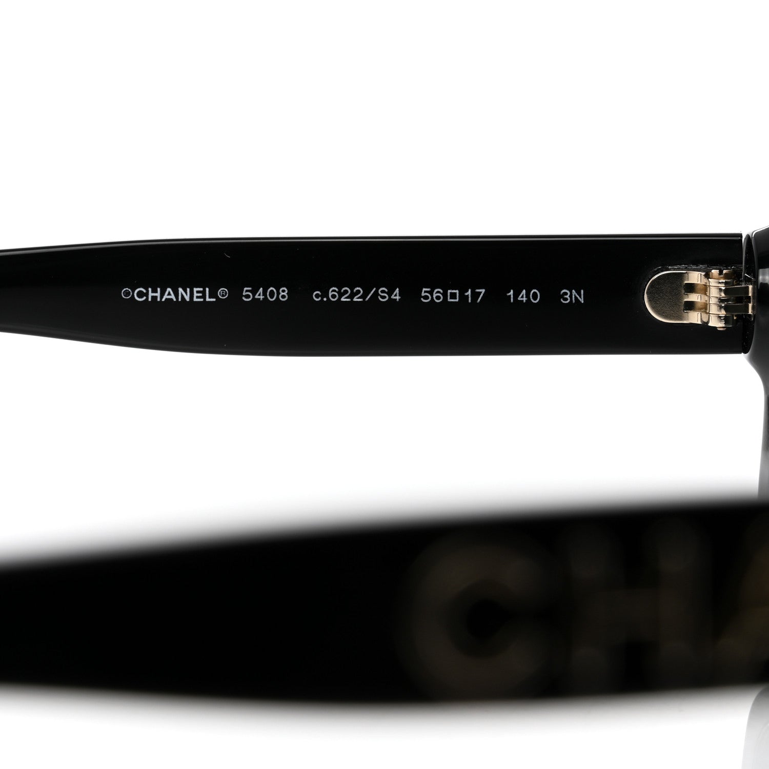 Chanel Acetate Polarized Square Sunglasses 5408 Black 5 of 8