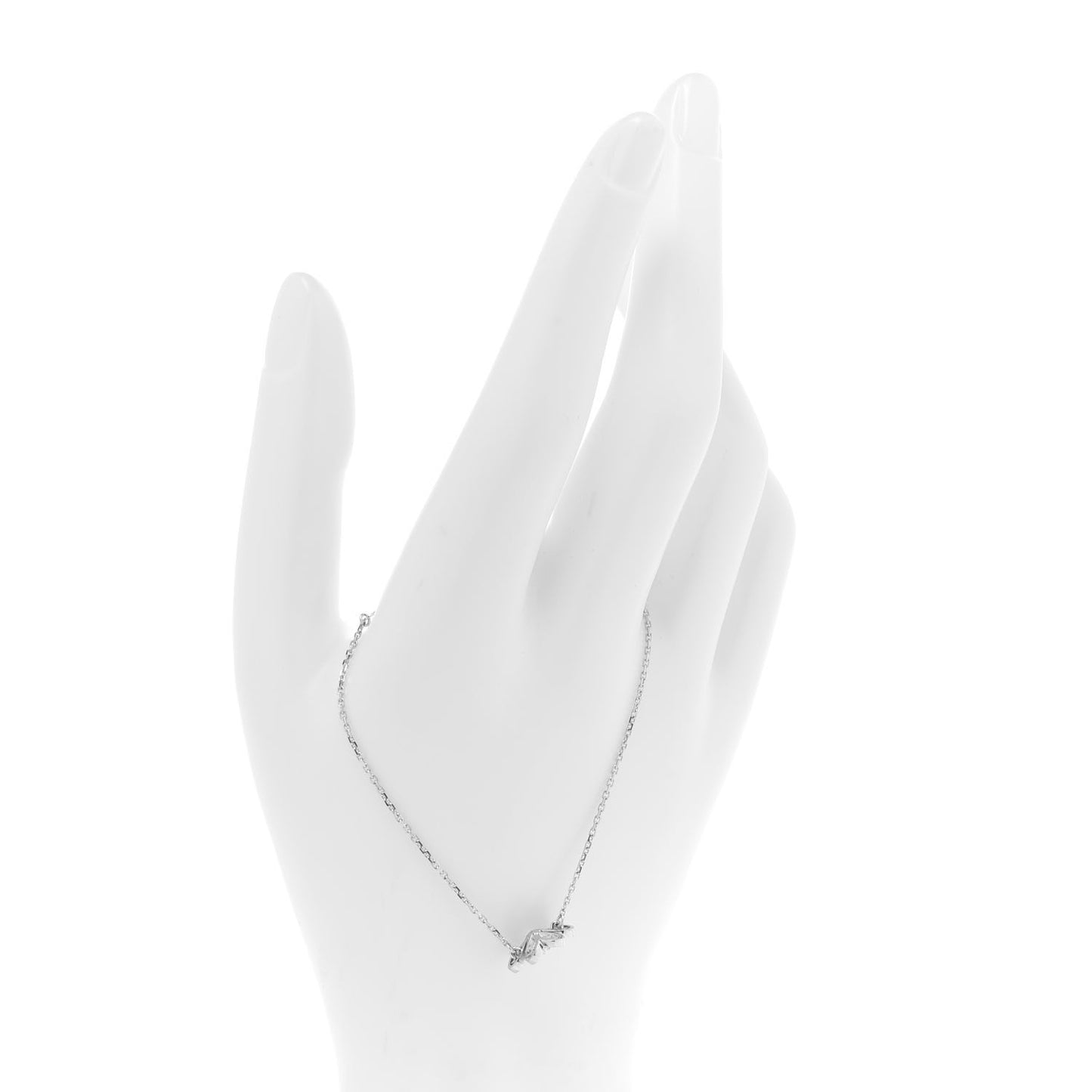 18K White Gold Diamond Mini Frivole Pave Bracelet