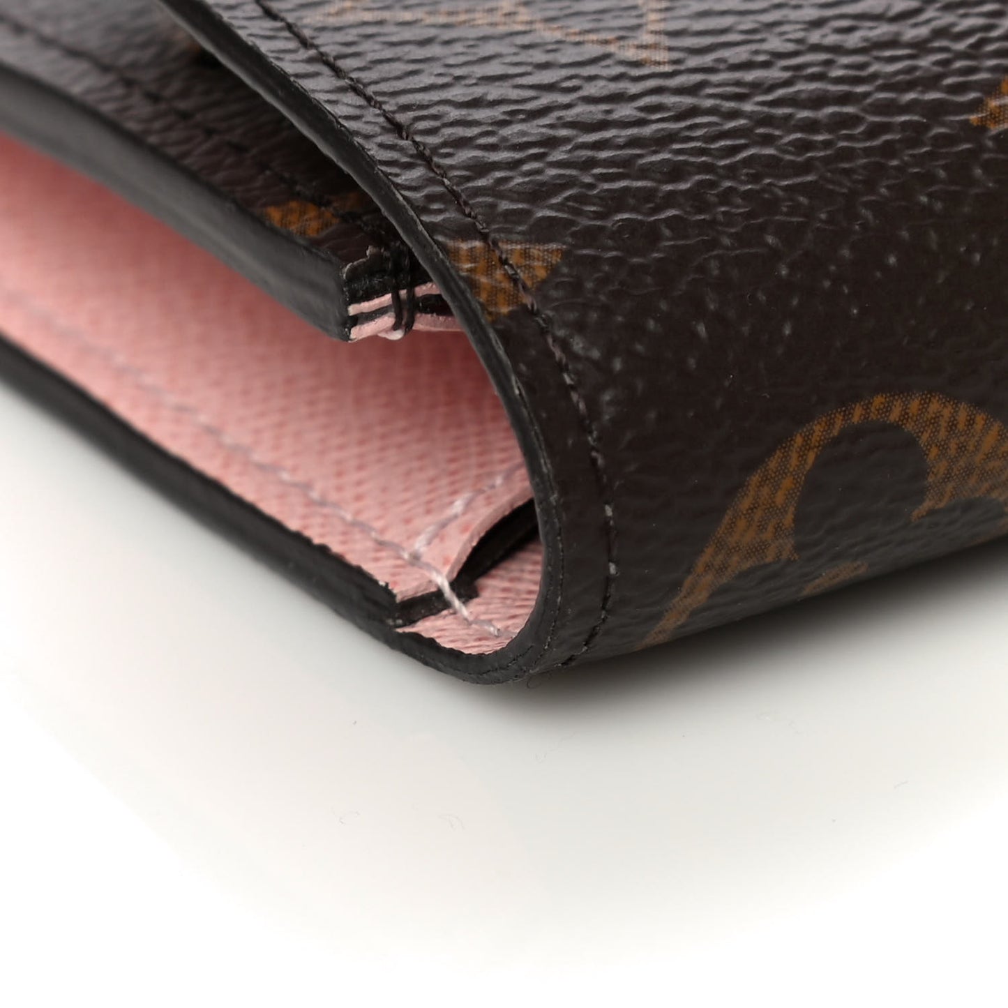 Monogram Emilie Wallet Rose Ballerine