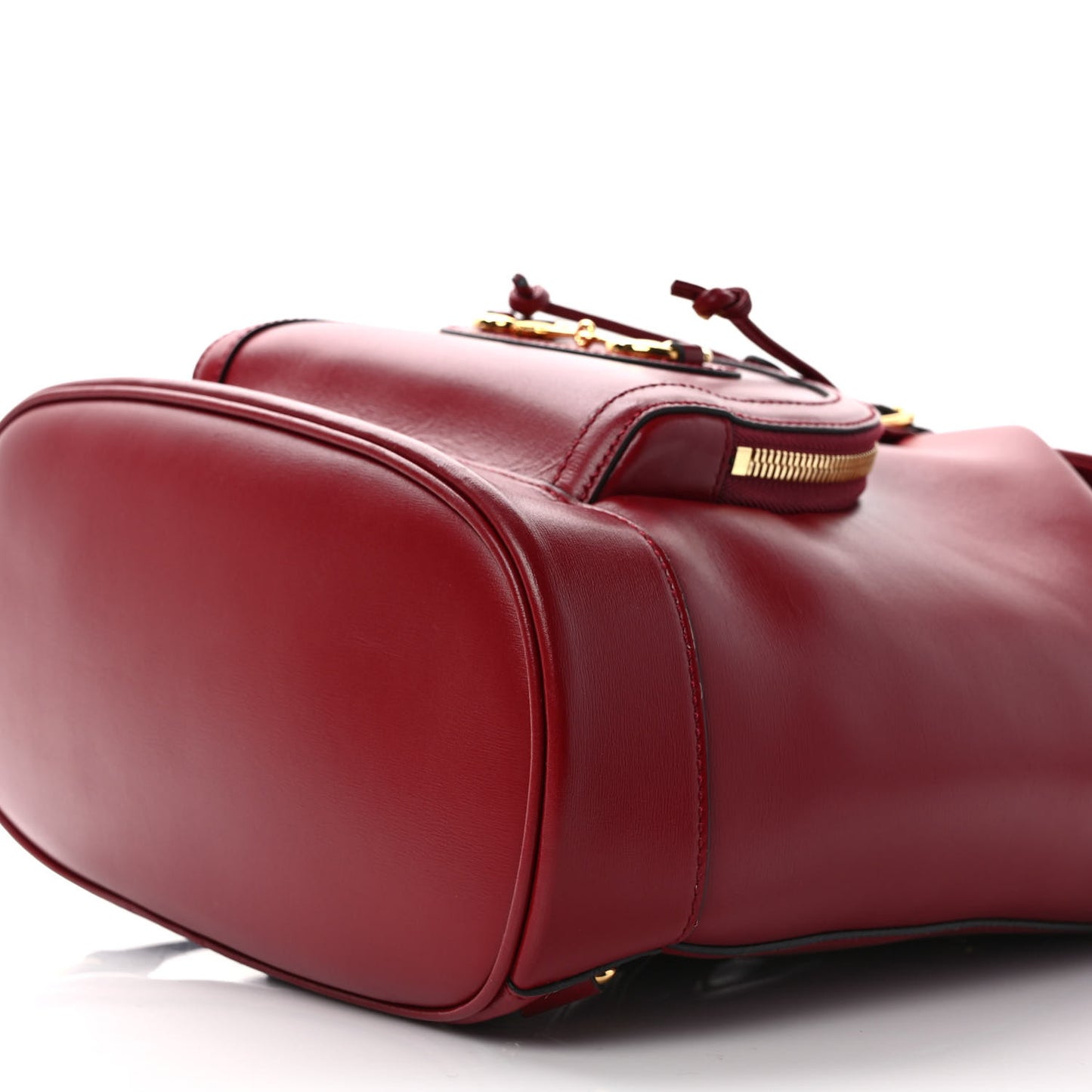 Boarded Plutone Calfskin Horsebit 1955 Single Buckle Backpack New Cherry Red