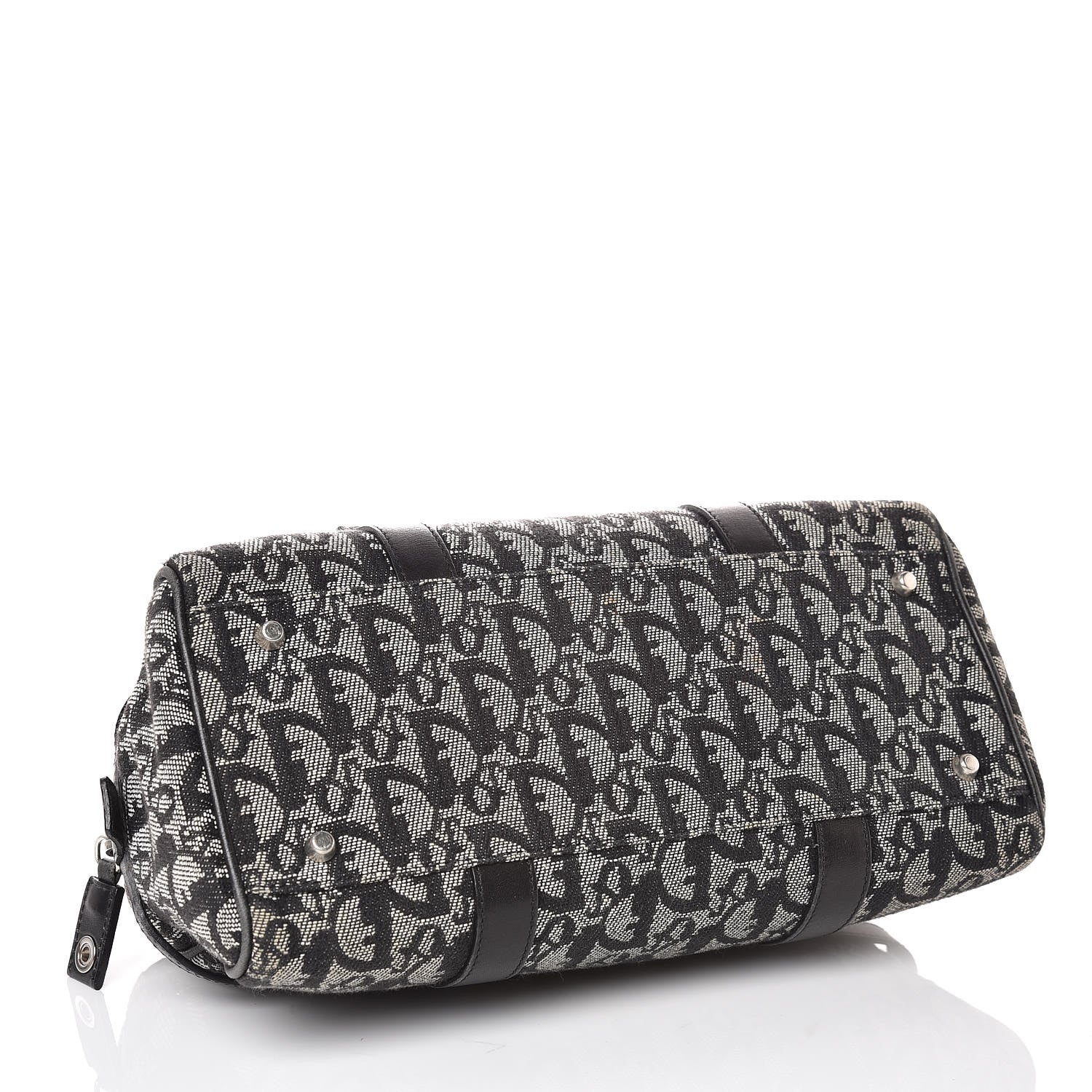 Christian Dior Denim Monogram Charms Shoulder Bag Black 4 of 16