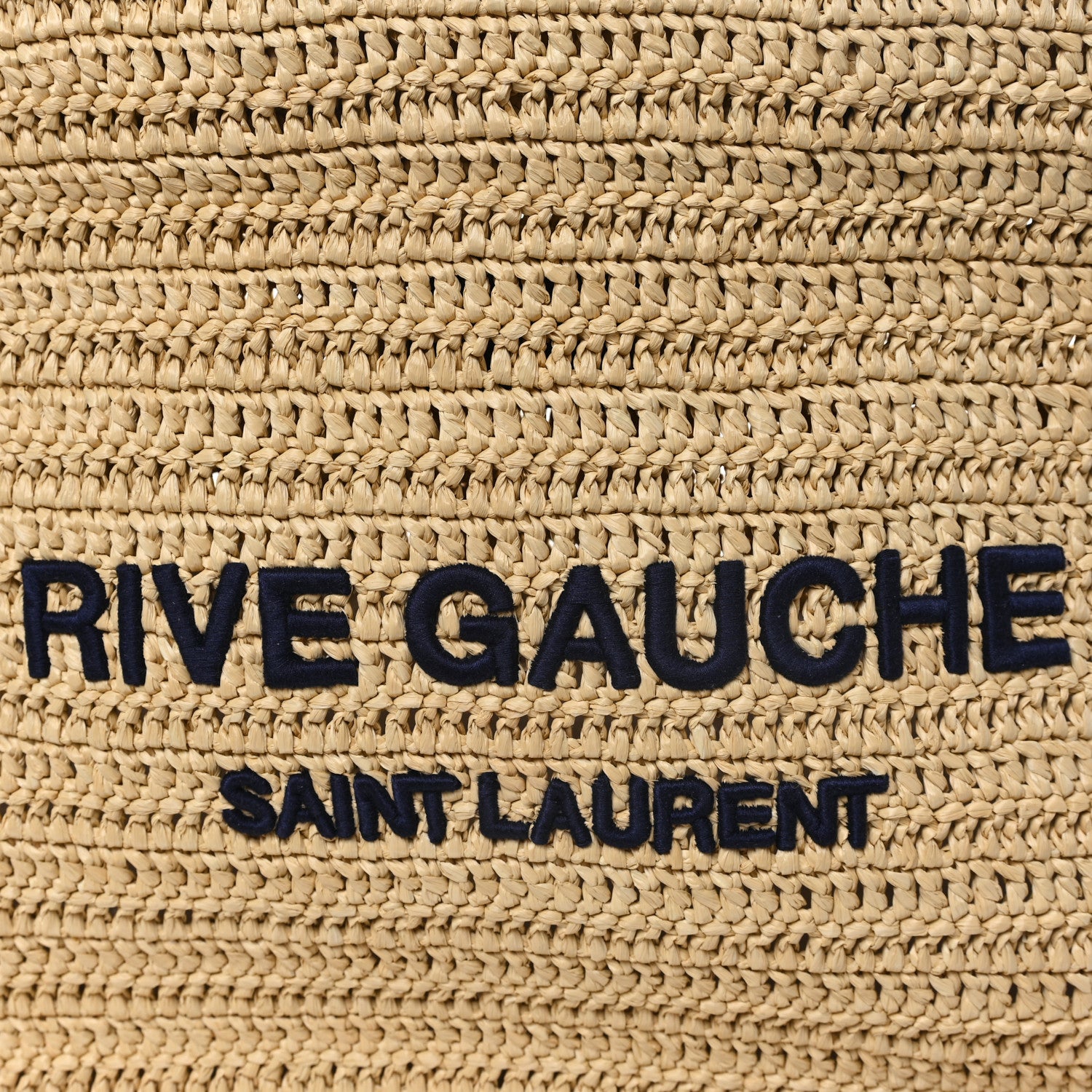 Saint Laurent Raffia Rive Gauche Tote Natural 8 of 10